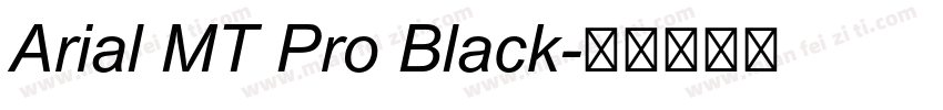 Arial MT Pro Black字体转换